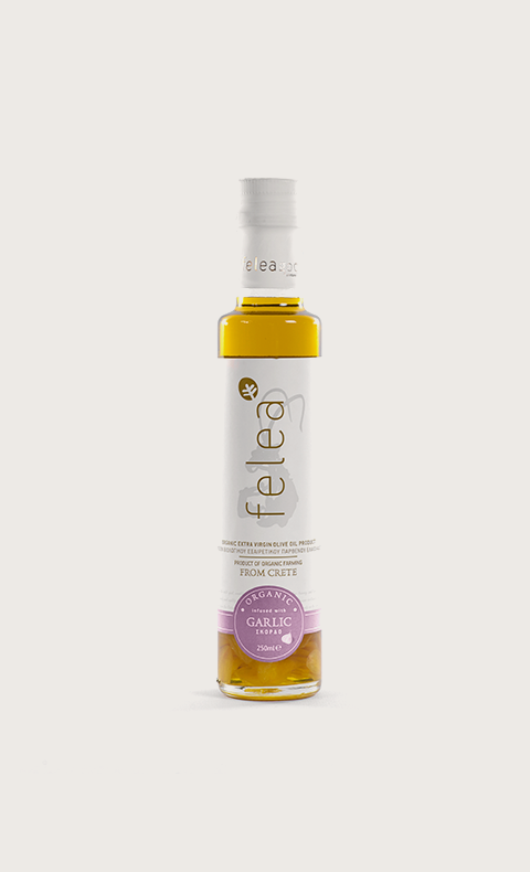 Felea Organic Infused Extra Virgin Olive Oil Garlic 250ml - 1.png
